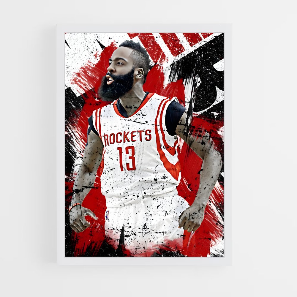 Poster Beard Power – affiche Basketball (vue 3)